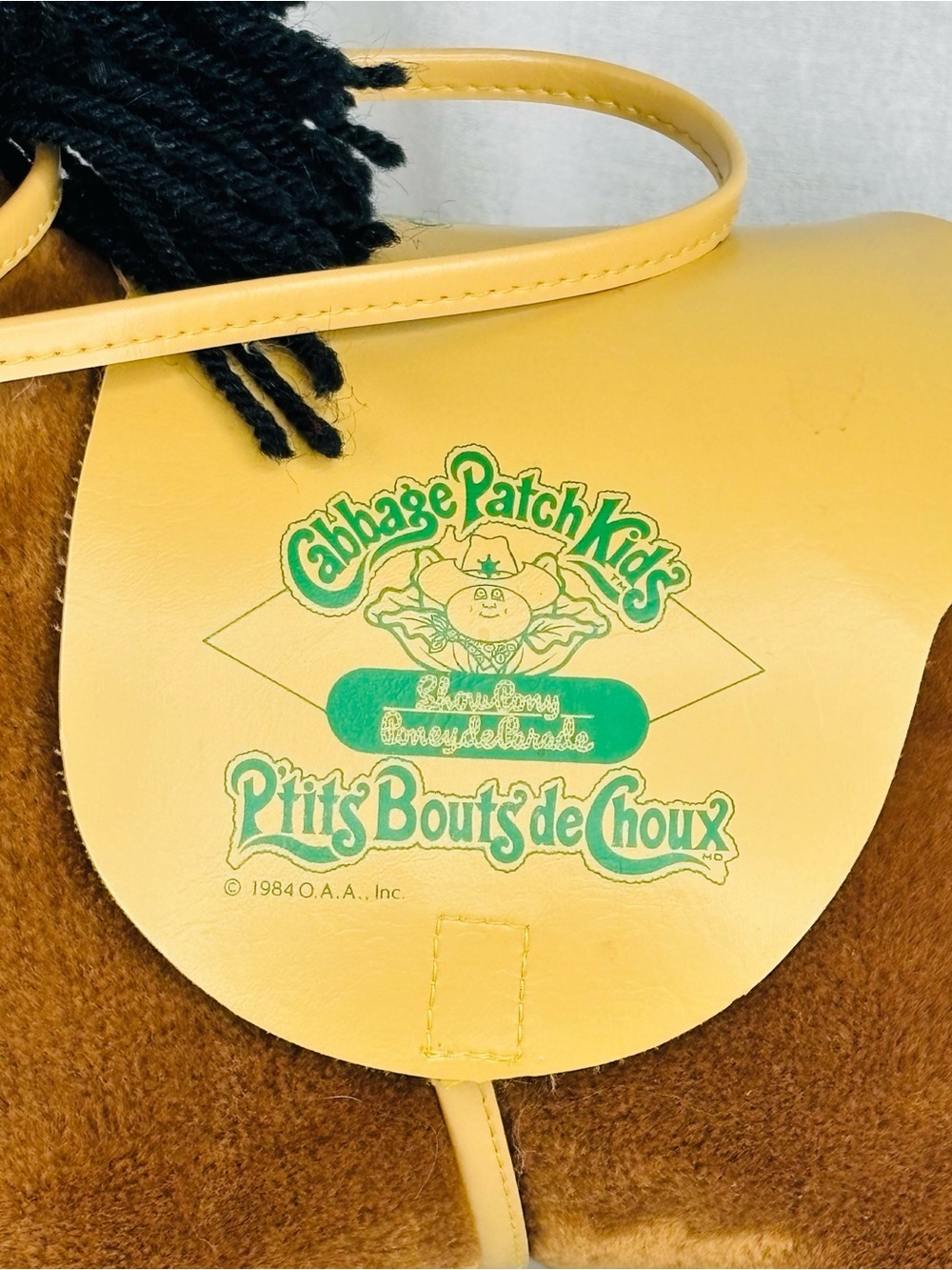1984 Coleco Cabbage Patch Kids Show Pony With 1st Place Ribbon & Saddle Plush - Picture 8 of 12